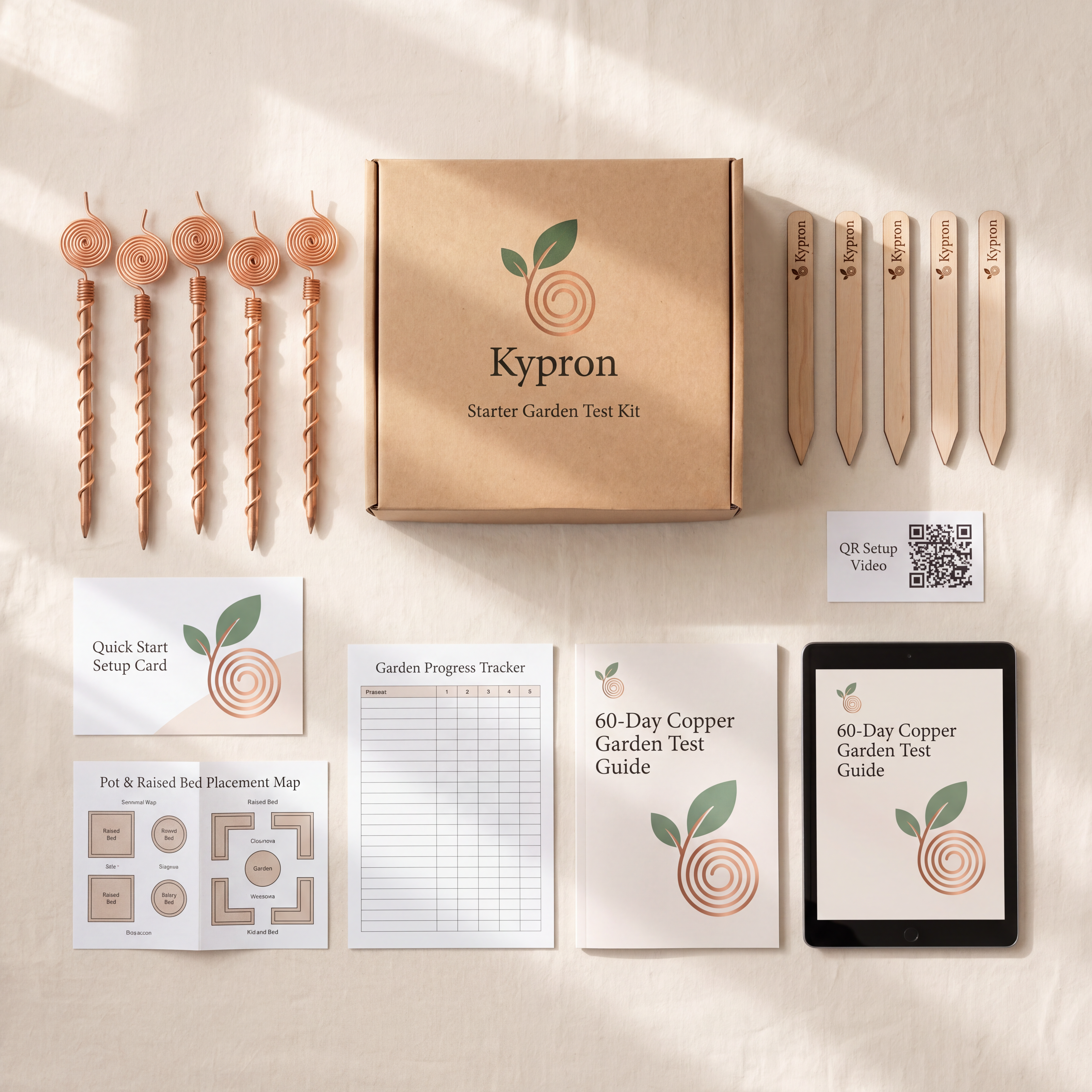 Pure Copper Electro-Culture Garden Kit
