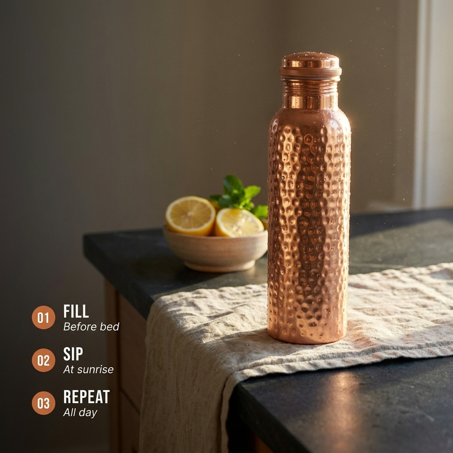 Pure Copper Water Bottle