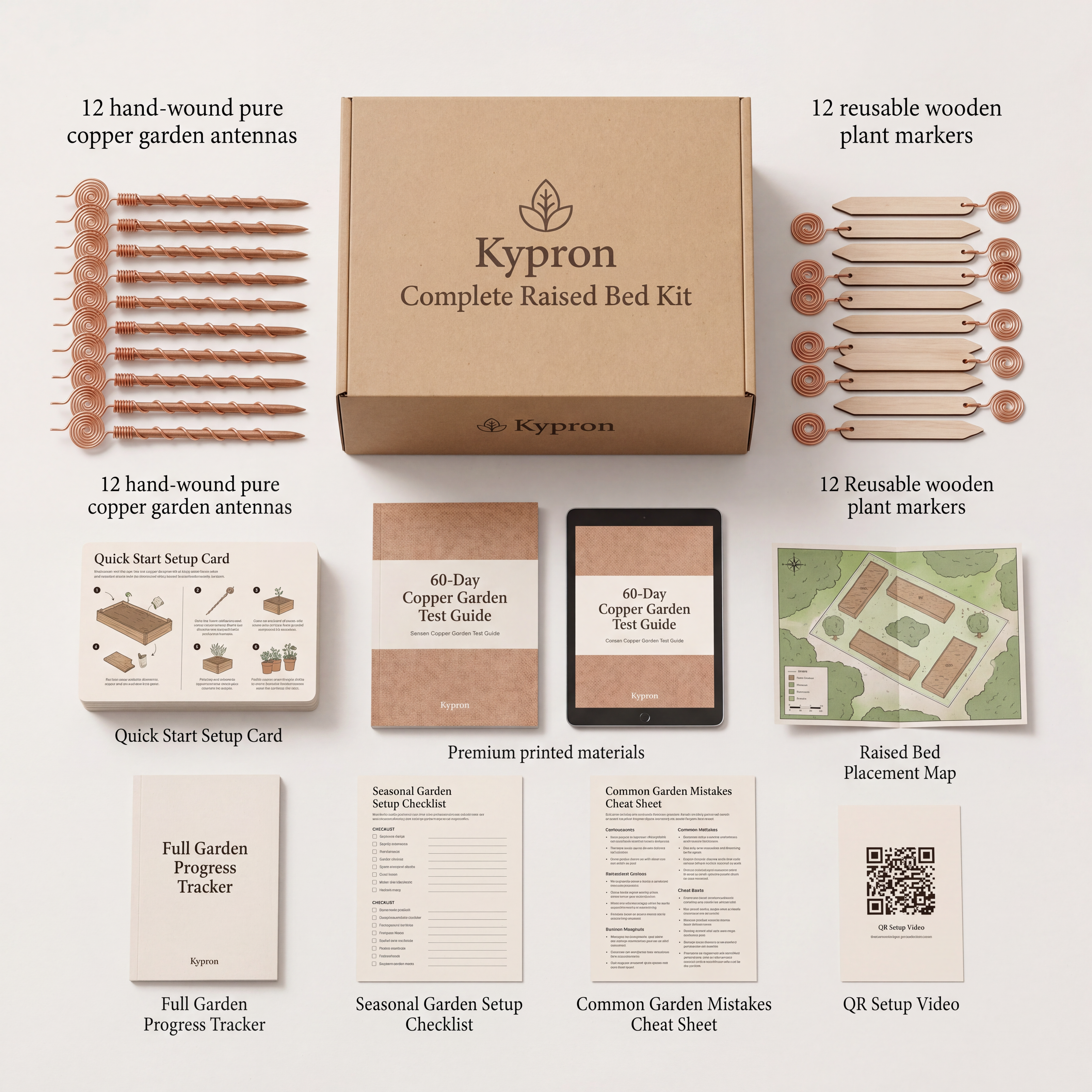 Pure Copper Electro-Culture Garden Kit