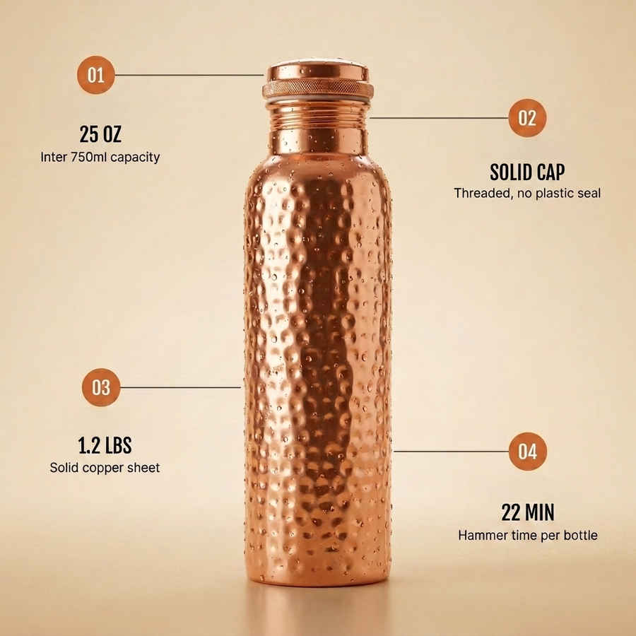 Pure Copper Water Bottle